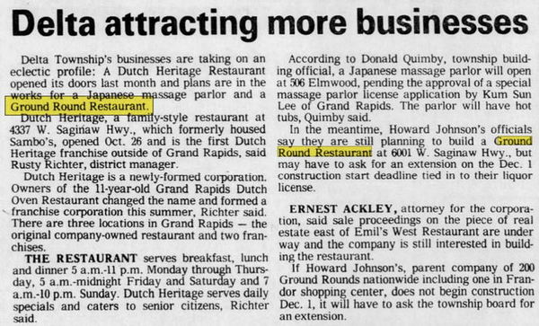 Ground Round - Nov 23 1982 Article